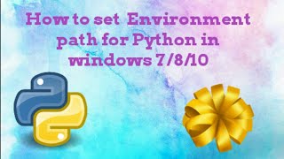 How to Add Python Path to Environment Variables in Windows 7  Tamil [upl. by Kcirad]