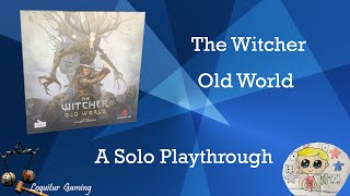 The Witcher Old World Board Game  A Solo Playthrough [upl. by Lesde]