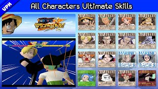 One Piece Grand Battle PS1  All Characters Ultimate Skills [upl. by Mosley516]