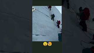 mountain climbing is very dangerous 😮 youtubeshorts moutainclimbing shortfeed [upl. by Ardnuahs679]