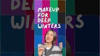 Makeup products for deep winter complexions pt 2 ❄️ darkwinter coloranalysis makingitup [upl. by Rask]