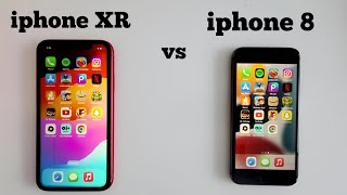 iphone XR VS iphone 8 in 2023  Speed Test [upl. by Udell]