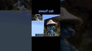 Making a smurf cat statue in Minecraft minecraft [upl. by Sinne141]