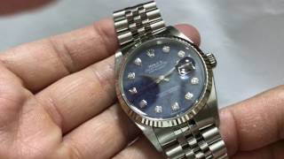 ROLEX DATEJUST SODALITE 方鈉石16234 [upl. by Neveda369]