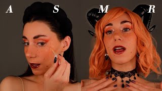 ASMR 🖤🧡 MI MAQUILLAJE DE HALLOWEEN 🎃 Relajante 💤 Atención Personal en Español [upl. by Giffie]