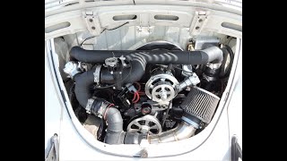 341HP Turbo VW Beetle Cold Start amp Warm Up [upl. by Nanoc679]