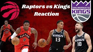 Raptors vs Kings Reaction [upl. by Noterb]