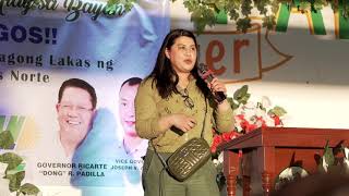 DRA CATHY BARCELONAREYES  SANIBPWERSA SA BAGONG LAKAS NG KAMARINES NORTE [upl. by Linnet]