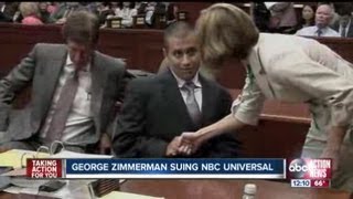 George Zimmerman sues NBC and reporters [upl. by Paradies]