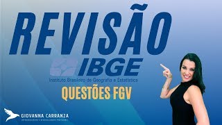 Revisão FGV IBGE [upl. by Crystie]