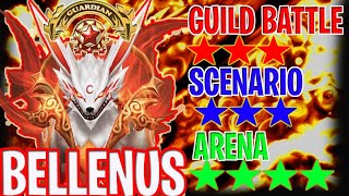 BELLENUS FIRE DRUID FULL TEST ON G3 GUILD BATTLE STORY AND GUARDIAN ARENA  Summoners War [upl. by Eldin]