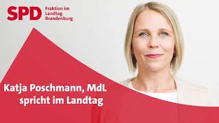 Katja Poschmann spricht zur Änderung des Kindertagesstättengesetzes [upl. by Hitchcock]