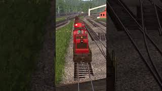 diesel train in Railroader gaming trainsimulation shorts trains railroad train trainsim [upl. by Stephannie]