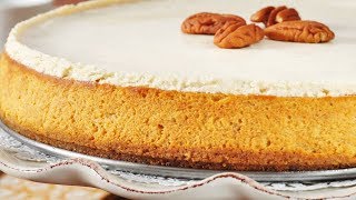 Pumpkin Cheesecake Classic Version  Joyofbakingcom [upl. by Voletta]