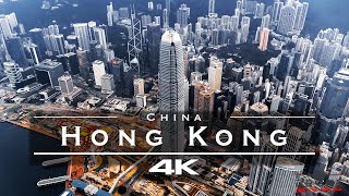 Hong Kong 🇭🇰  by drone 4K [upl. by Nyrehtac28]