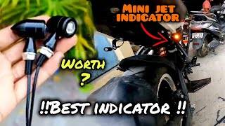 Installing Mini Jet Indicator On My Modified Ns 200  worth  ns200 indicators modified vlog [upl. by Eehtomit]