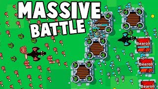 MASSIVE BATTLE Giant Dragon Army vs Medieval CASTLES Lordzio Gameplay Highlights [upl. by Lavena42]