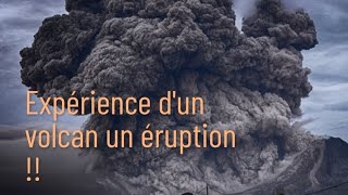 expérience  je fabrique un volcan en éruption  🌋 [upl. by Koo]