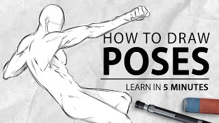 Learn to draw Poses in 5 Minutes Beginner Tutorial  Drawlikeasir [upl. by Willtrude]