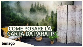 Come posare la carta da parati  bimago [upl. by Ahsinor362]