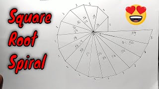 How to draw a square root spiral [upl. by Collen]