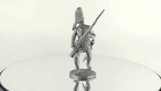 Grenadier Regiment quotPrincessquot Spain 18071808 Collection 54mm 132 metal toy soldier statue [upl. by Fariss451]