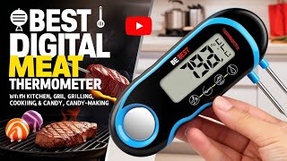 Best Digital Meat Thermometer for Cooking BBQ and Candy Making Fast Waterproof amp Accurate [upl. by Noiramaj121]