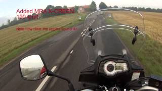 Vstrom with MRA X Screen [upl. by Levins]