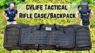 CVLife Double Rifle CaseBackpack and Tactical Range Bag [upl. by Aletsirc555]