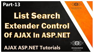 13  List Search Extender Control Of AJAX In ASPNET  AJAX ASPNET Tutorials  ASPNET HindiUrdu [upl. by Ardaid]