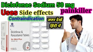 Diclofenac Sodium Tablet UsesSide effectcontraindicationIN HINDIstudywithhussain [upl. by Nodanrb]