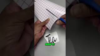 How to keep vinyl adhesive from sticking with wax paper A tutorial for DIY decorators [upl. by Krusche]