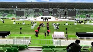 MEWAH PANGGUNG RAMPUNG PERSIAPAN CLOSING CEREMONY PON UPDATE STADION UTAMA SUMUT [upl. by Fisuoy339]