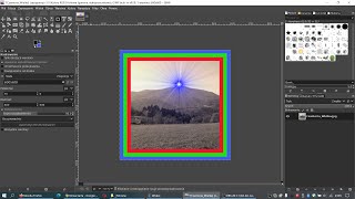 Gimp  skalowanie kadrowanie ramki ozdobne efekty [upl. by Mesics765]