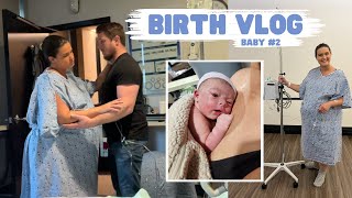 LABOR AND DELIVERY VLOG 2024  Unmedicated Induction for Baby 2 [upl. by Rein316]