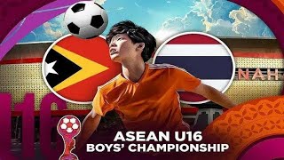 Timor Leste vs Thailand U16 2024 First Half [upl. by Airda]