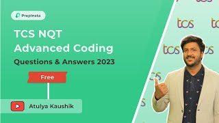 TCS NQT Advanced Coding Questions and Answers 20232024 TCS ITP [upl. by Misa]