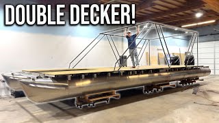 Building My Dream Yacht From Scratch Pt 6  Building A Double Decker Second Level [upl. by Hiltan798]