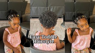 Cute and Easy Rubber Band Braids Protective Styles for Toddlers [upl. by Dann633]