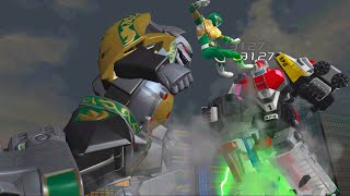 Mighty Morphin Dragonzord and Green Ranger Tommy Oliver Event Vs Power Rangers [upl. by Richma]