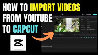 How To Import Videos From Youtube To Capcut [upl. by Yeclehc698]