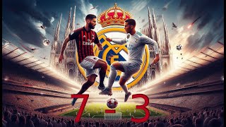 AC Milan vs Real Madrid 73 [upl. by Ahsocin]