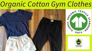 100 Organic Cotton Gym Clothes  4quot Shorts Joggers VNeck Shirts  Everlane Cottonique Econscious [upl. by Namruht266]