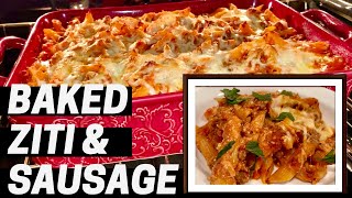 Baked Ziti with Sausage  Baked Italian Pasta with Sausage [upl. by Avla319]