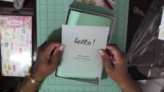 Awesome Websters Pages Mint Color Crush Travel NoteBook Unboxing [upl. by Robinson174]