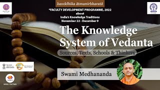 The Knowledge System of Vedanta  Swami Medhananda IIT KGP vedanta iks sangamtalks [upl. by Latsyrhc217]