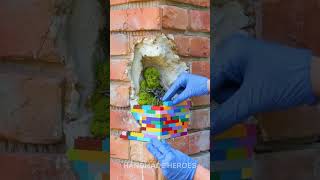 Brick wall restoration using Lego 🧱 [upl. by Bord]