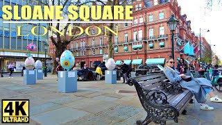 London walking tour around Sloane Square   4K [upl. by Ettenyl]