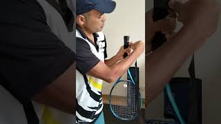 How to Apply Tennis Over grip on a Racket [upl. by Canica]