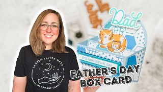 Box Card for Dad Fathers Day with Pretty Pink Posh [upl. by Beasley987]